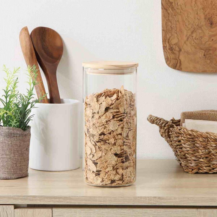 耐熱ガラス製蓋付きキャニスター ステンレスふた 耐熱ガラスキャニスターS(容量:約450ml) | TWO