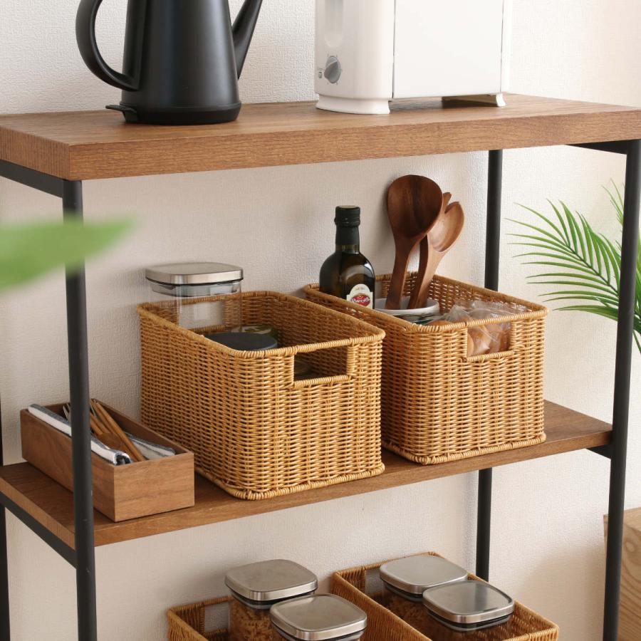 不二貿易（Fuji Boeki） バスケット 洗える収納ボックス かご 水洗い