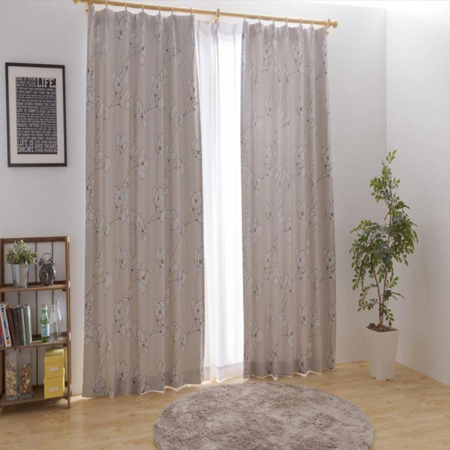 【新品未使用】形状記憶 洗える オーダーカーテン グレー 100×240 2枚 ライトグレー] カーテンセット 遮光1級 形状記憶 遮像 UVカット