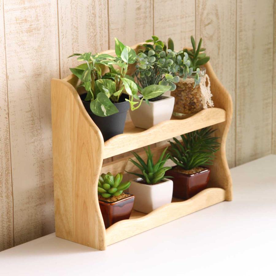 アンティーク　ウォールシェルフ　キッチンシェルフ　棚　木製2段ラック 食器収納 1_01bf9795255e0cf49081a4081356