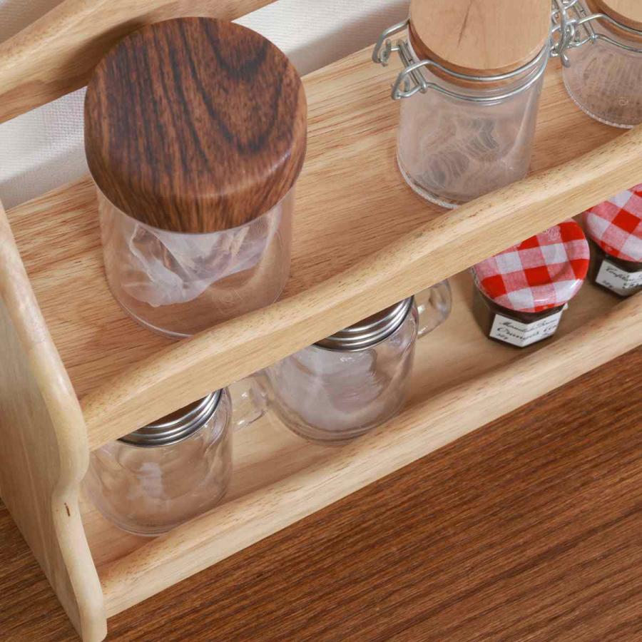 不二貿易（Fuji Boeki） 調味料ラック 木製 スパイスラック ボヌール 2