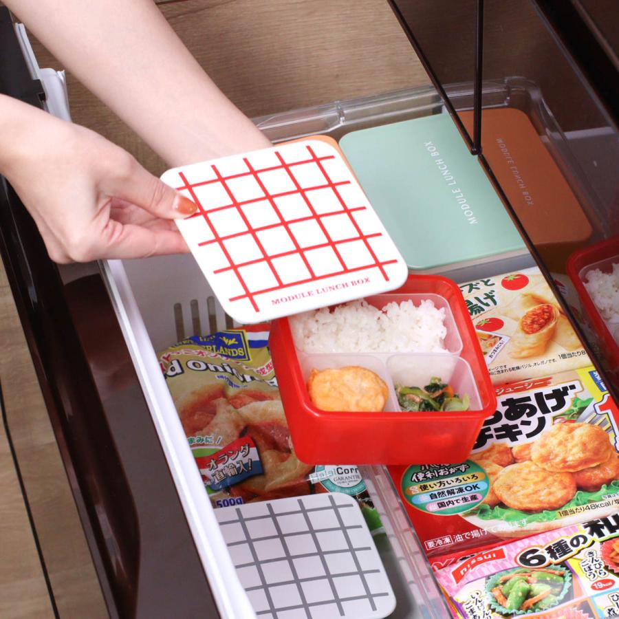 ランチボックス
すぐに遊べます！ 弁当箱 冷凍 1段 400ml MODULE ランチ M グリッド （ お弁当箱 レンジ