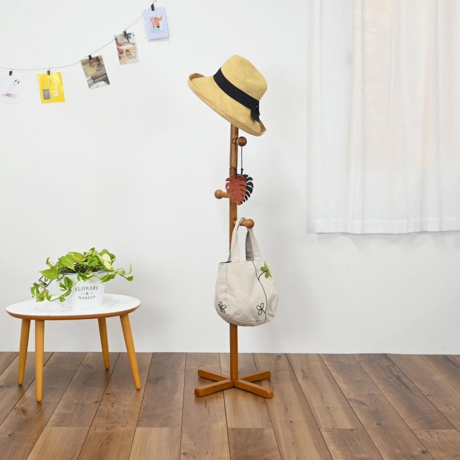 ポールハンガー　ハンガーラック　木製 Amazon.co.jp: ahomeone ポールハンガー 木製 コートハンガー 幅43