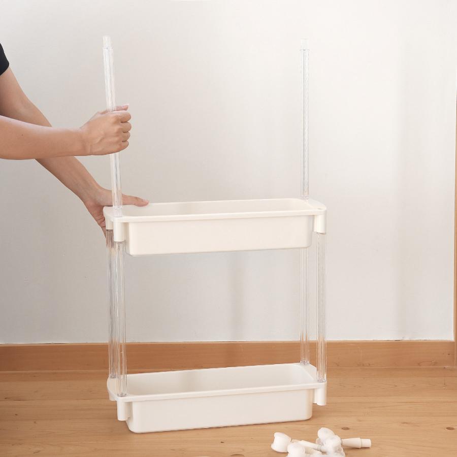 キッチンストッカー 幅13.5cm スリムストッカー 3段 （ スリム