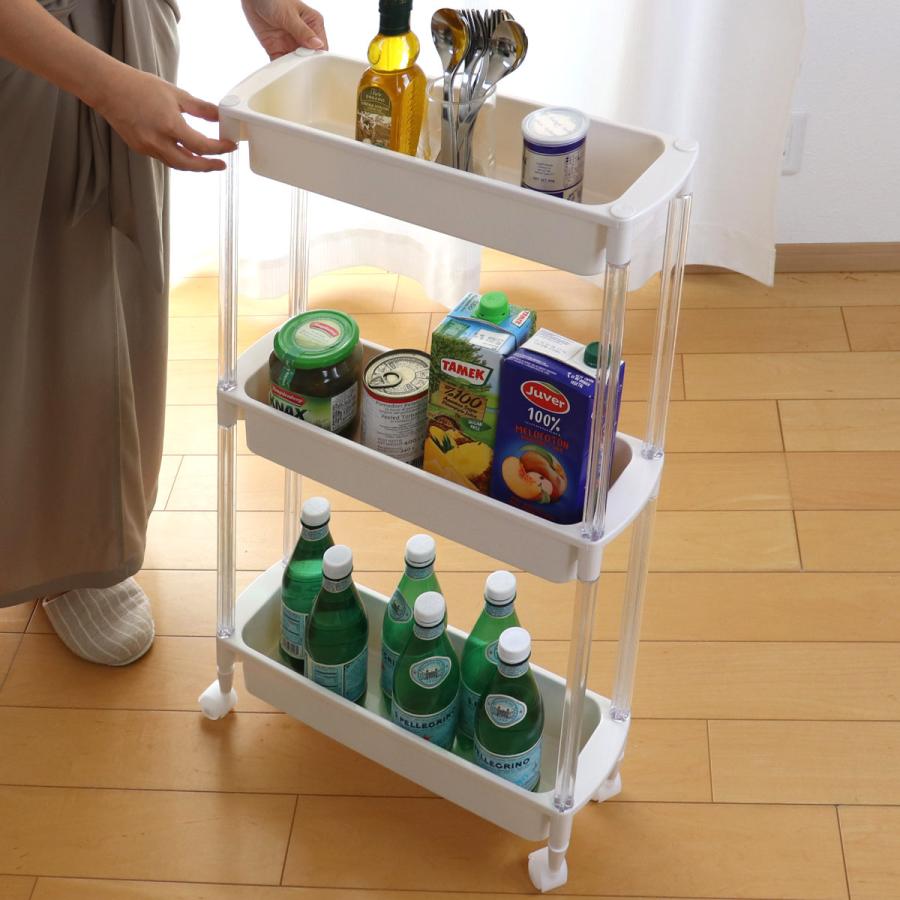 頑丈すき間ワゴン 35cm幅 完成品 日本製 隙間 ストッカー 収納 ストック ≪幅35cm≫ 42サイズから選べる すっきり隠せる頑丈隙間ワゴン 奥行55