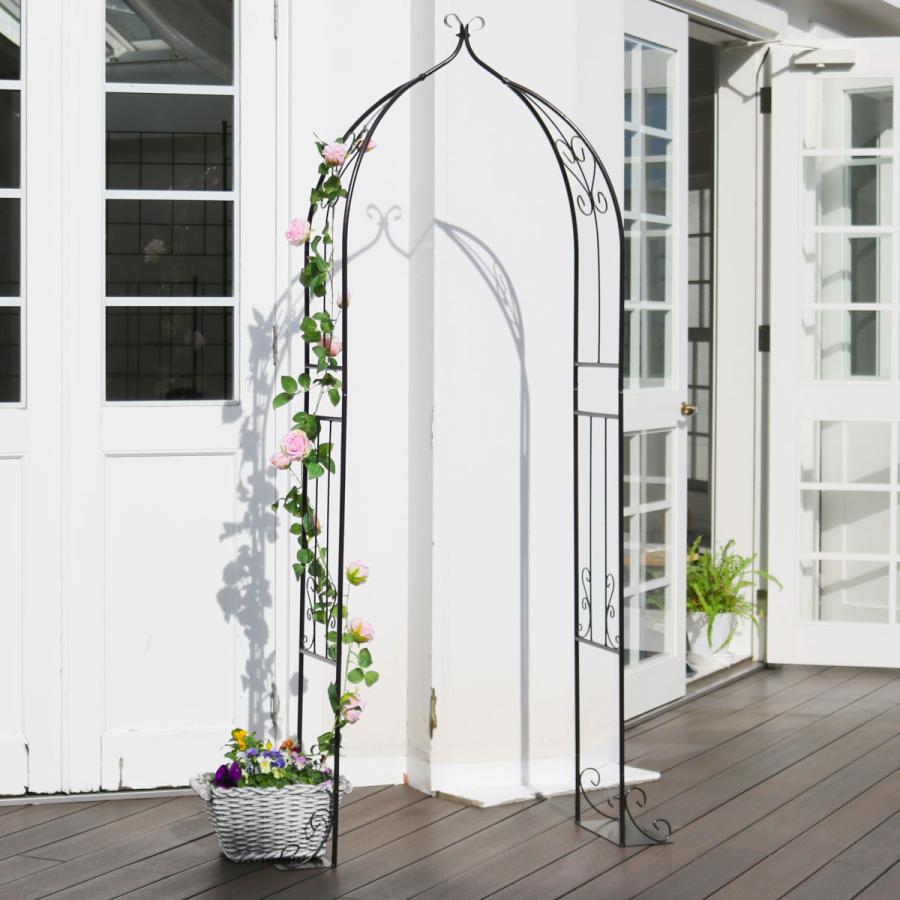 A アイアンスタンド　アイアンバスケット　ガーデニング雑貨アンティーク　アーチ型 A アイアンスタンド アイアンバスケット ガーデニング雑貨アンティーク