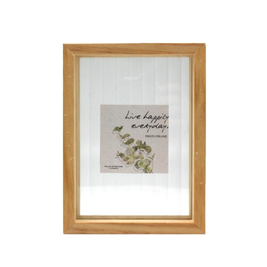 パラデック フォトフレーム ベゴニア レトロガラス L判 ポストカード