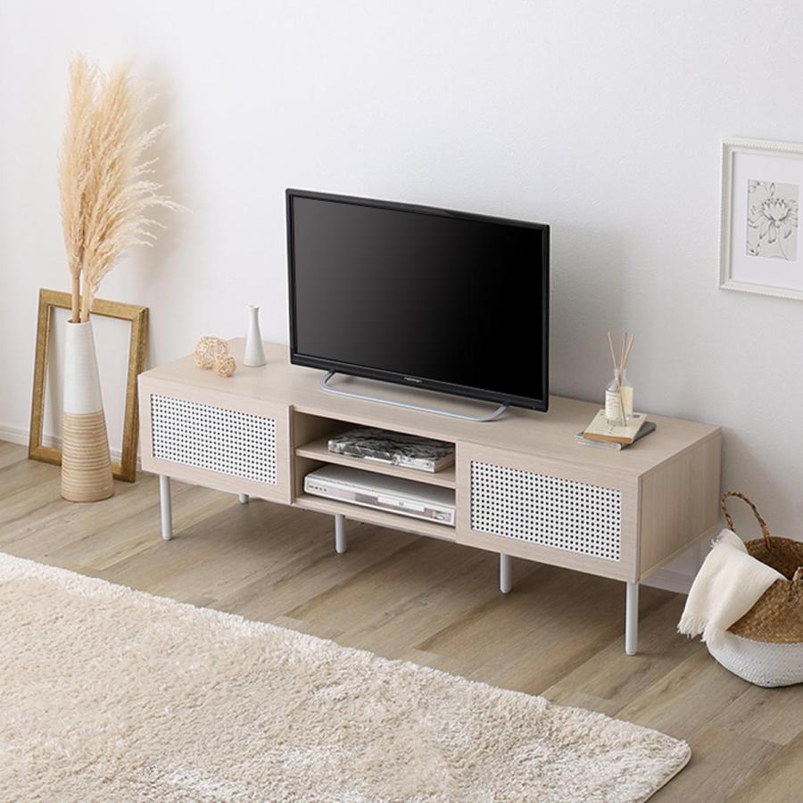 ホームテイスト（HOME taste） ラタン調テレビ台 幅140cm 63インチ対応