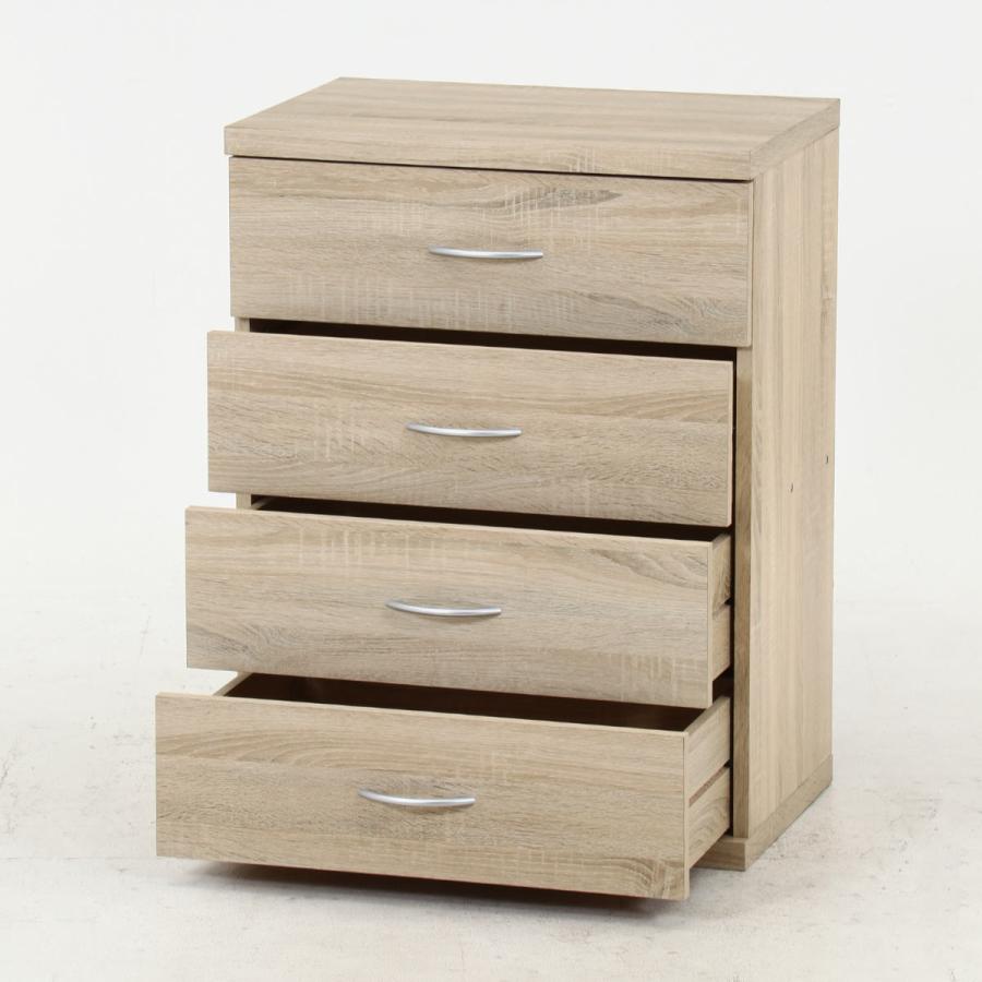 不二貿易 チェスト 幅60cm 4段 ラルゴ （ タンス 収納 棚 ラック