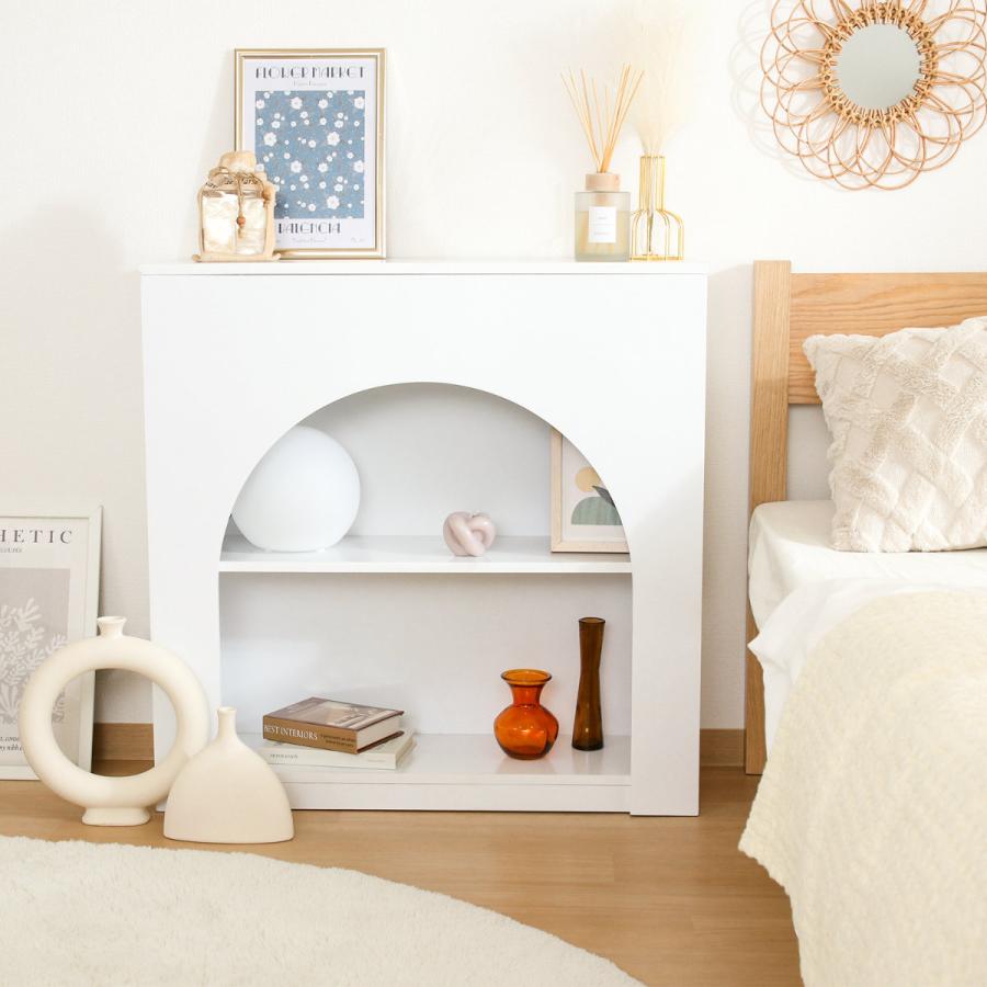 ※ 大人可愛いマントルピース 収納ラック 幅80cm 完成品 [8061] マントルピース 幅80cmタイプ マントルピース スリム収納 おしゃれ