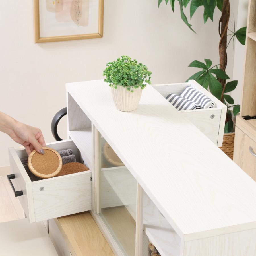 ♡ カウンター上収納ラック 幅80cm オーク [5116] 不二貿易 カウンター上 収納ラック 幅80cm オープンキッチン