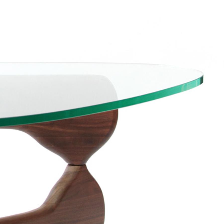 【ノグチテーブル/リプロダクト】ガラステーブル　ウォルナット ノグチテーブル コーヒーテーブル デザイナーズ イサムノグチ リ