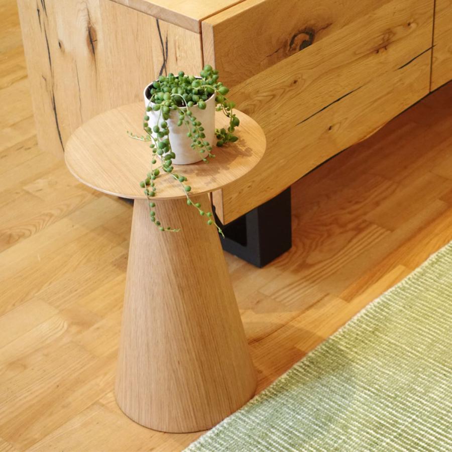 コーヒーテーブル 円型 直径26cm 高さ40cm オーク ピルツコーヒー