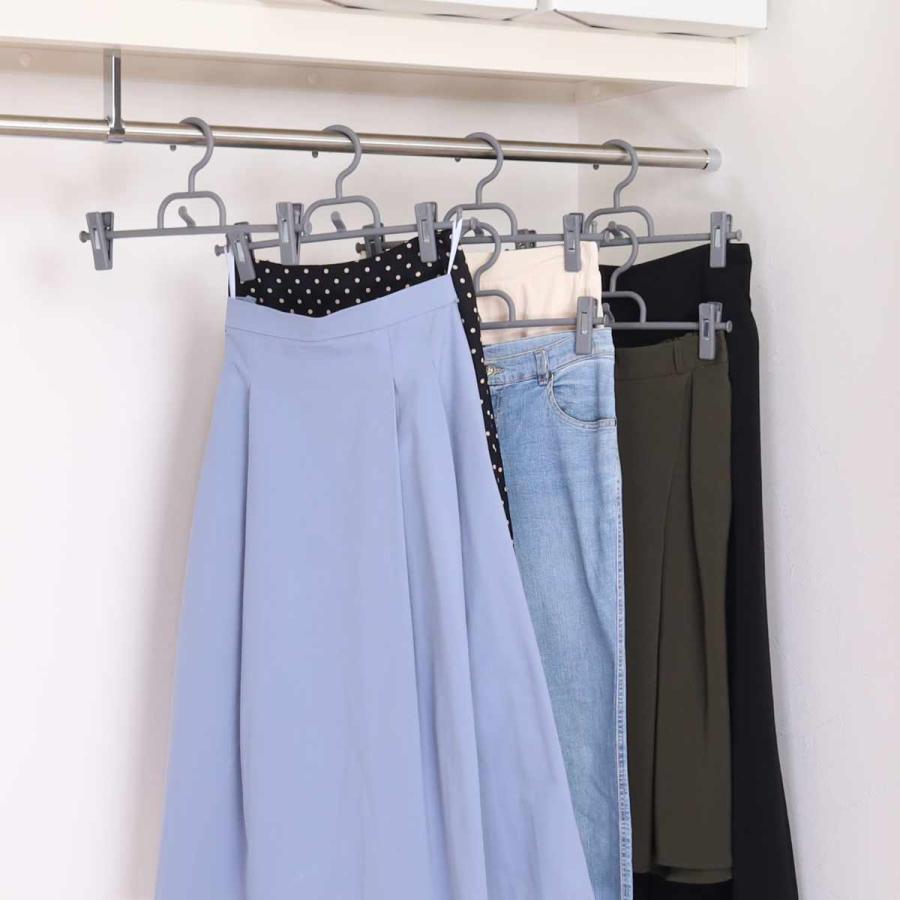 サワフジ ハンガー ボトムハンガー連結式 3本組 （ クリップハンガー