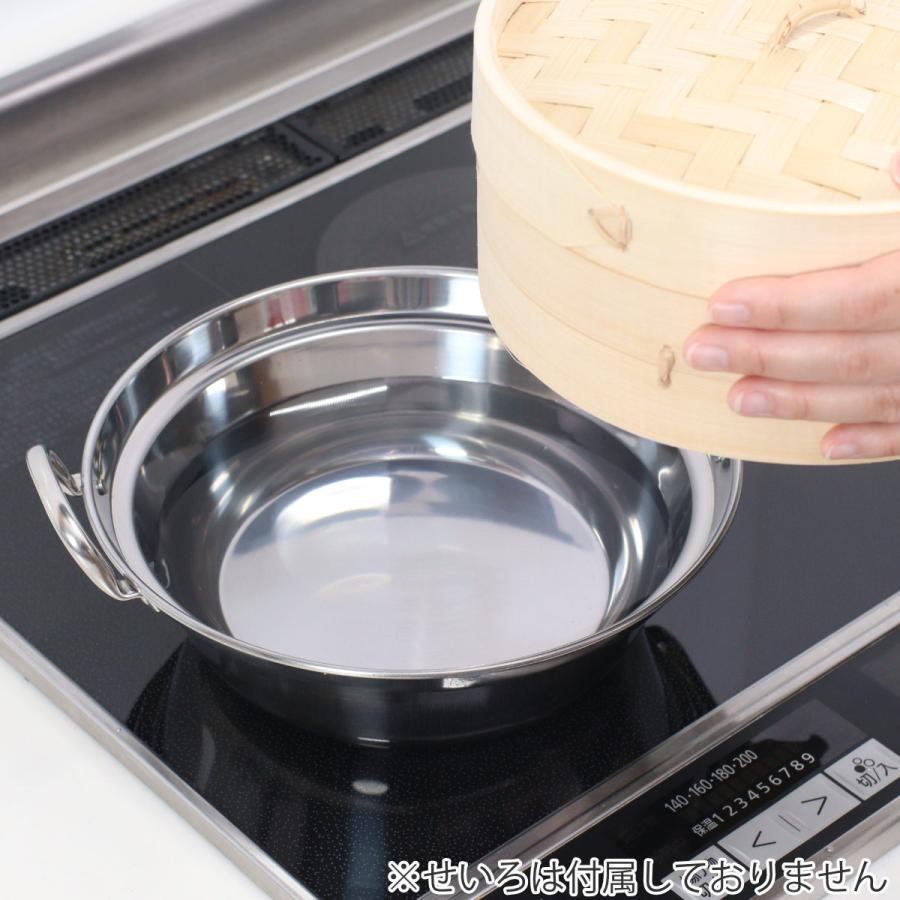 カンダ せいろ用鍋 21cm用 IH対応 ステンレス製 日本製 卓上鍋 （ ガス
