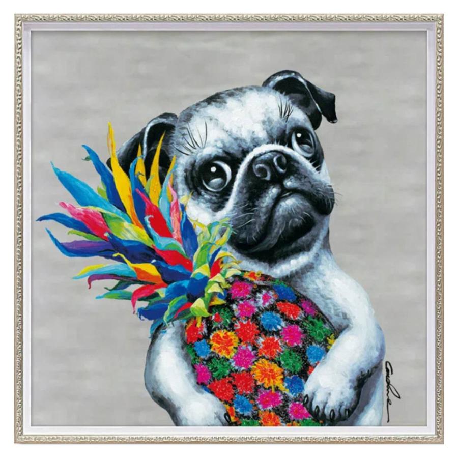 絵画 オイルペイントアート ベストフレンド 油絵　犬　猫　ダルメシアン 絵画 オイルペイントアート ベストフレンド 油絵 犬 猫 ダルメシアン