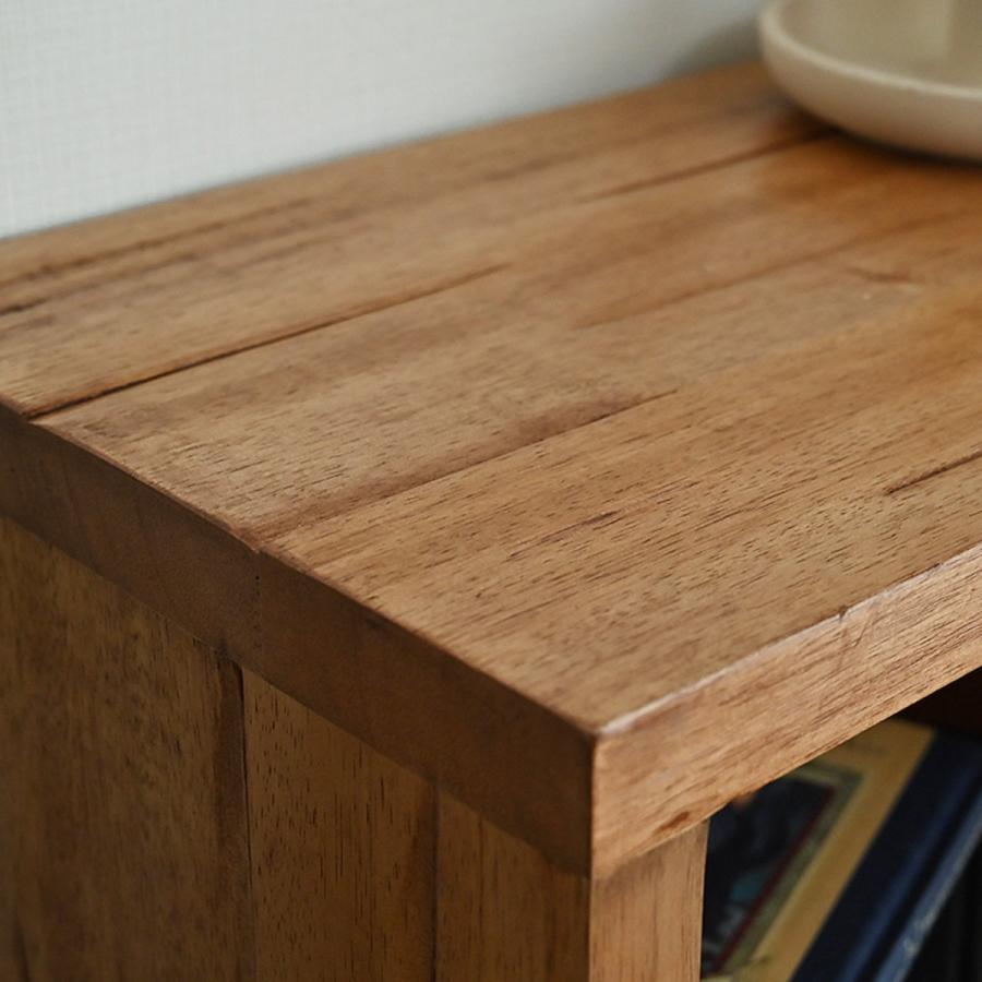 サイドテーブル 幅76cm バナナリーフ 天然木 OHANA （ ラタンテーブル