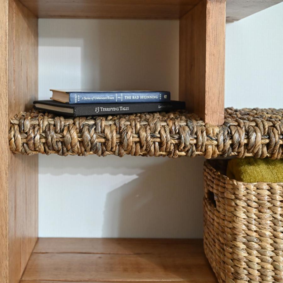 サイドテーブル 幅76cm バナナリーフ 天然木 OHANA （ ラタンテーブル