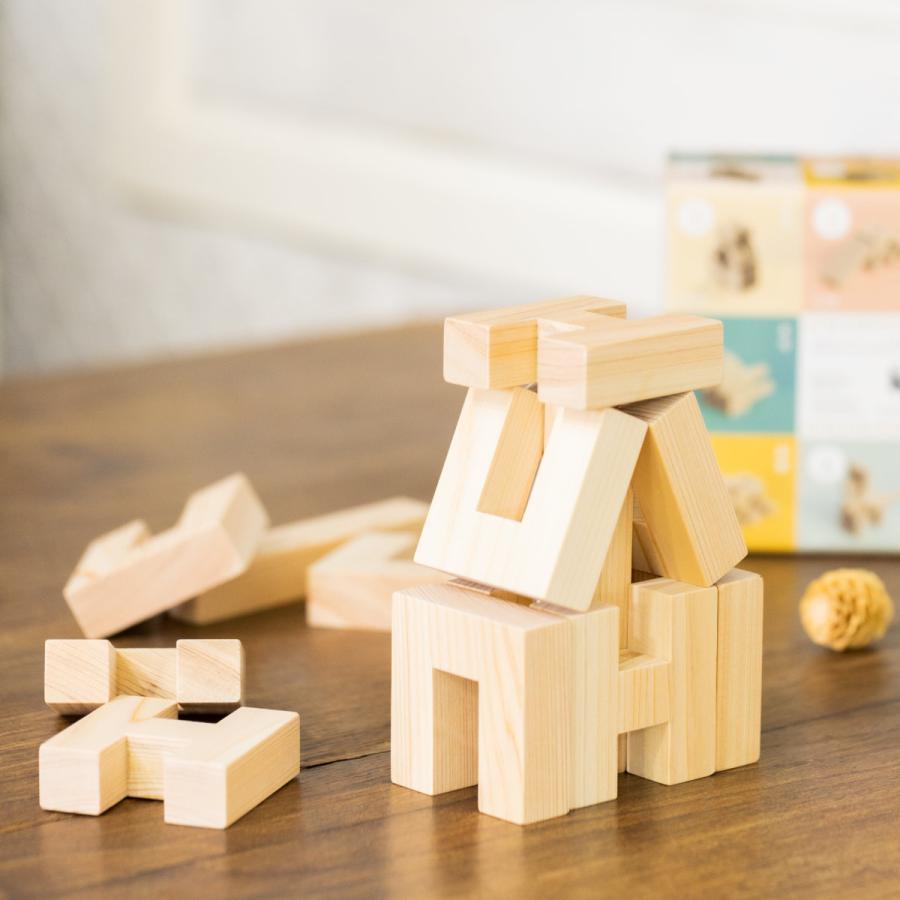 知育玩具 積み木 ひのきの積み木 HUI フーイ おもちゃ （ 木のおもちゃ