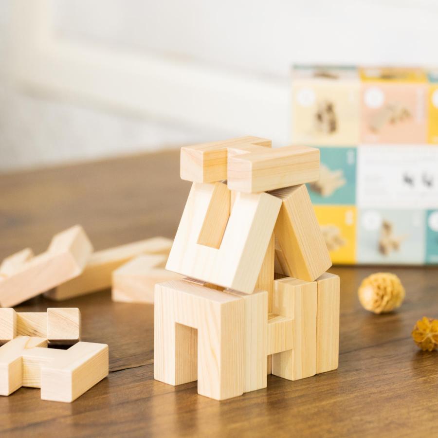 知育玩具 積み木 ひのきの積み木 HUI フーイ おもちゃ （ 木のおもちゃ