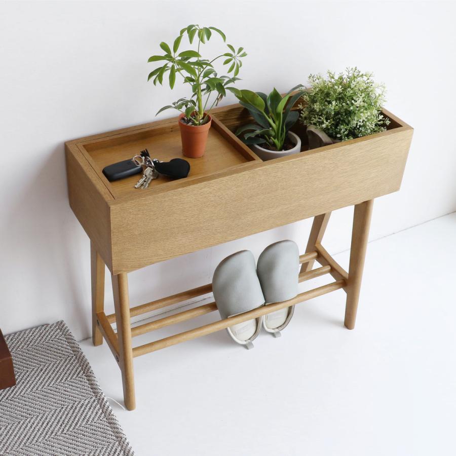 マルチラック 幅65cm トレー付 メラミン 天然木 （ ラック 棚 木製