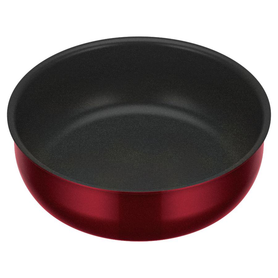 THERMOS（サーモス） 取っ手のとれる炒め鍋 22cm IH対応 デュラブル