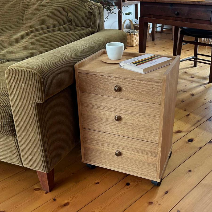 マールゼン　木製 （桐）3段チェスト キャスター付き マールゼン 木製 （桐）3段チェスト キャスター付き マーゼルン 総桐