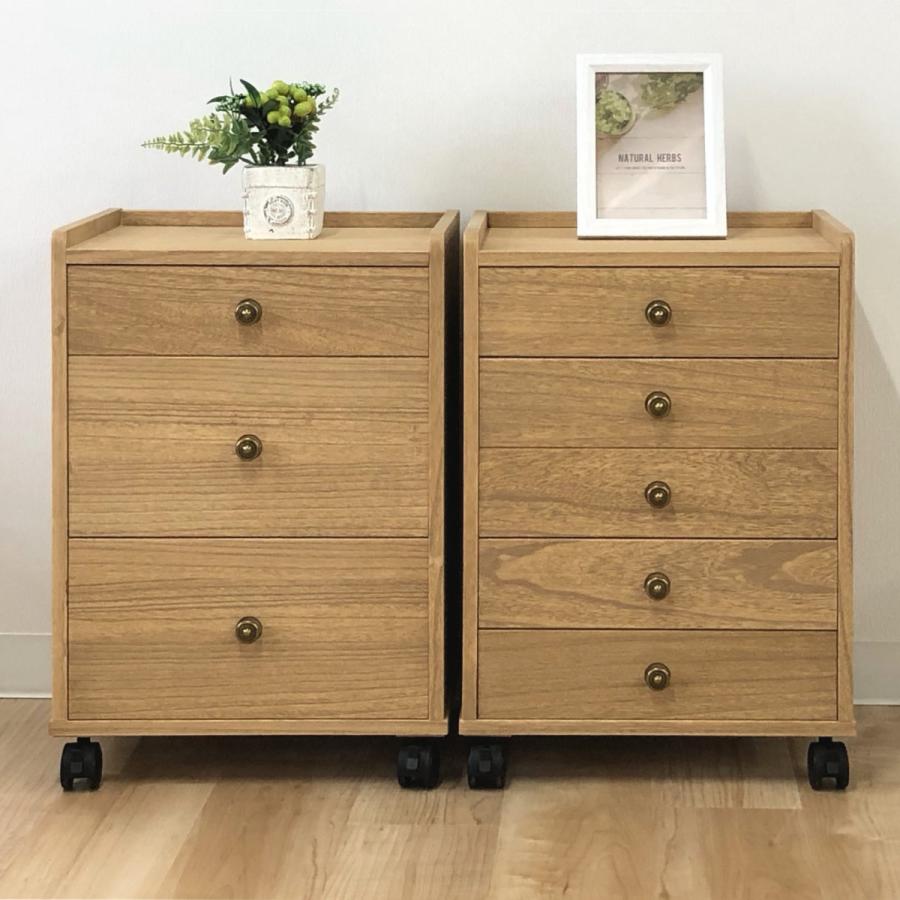 マーゼルン 総桐チェスト 幅40cm 浅深3段 キャスター付 A4収納 日本製