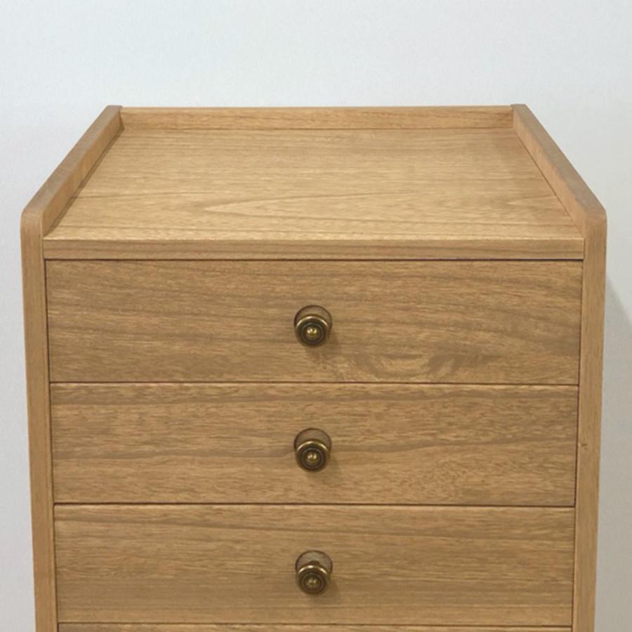 マーゼルン 総桐チェスト 幅40cm 浅深3段 キャスター付 A4収納 日本製