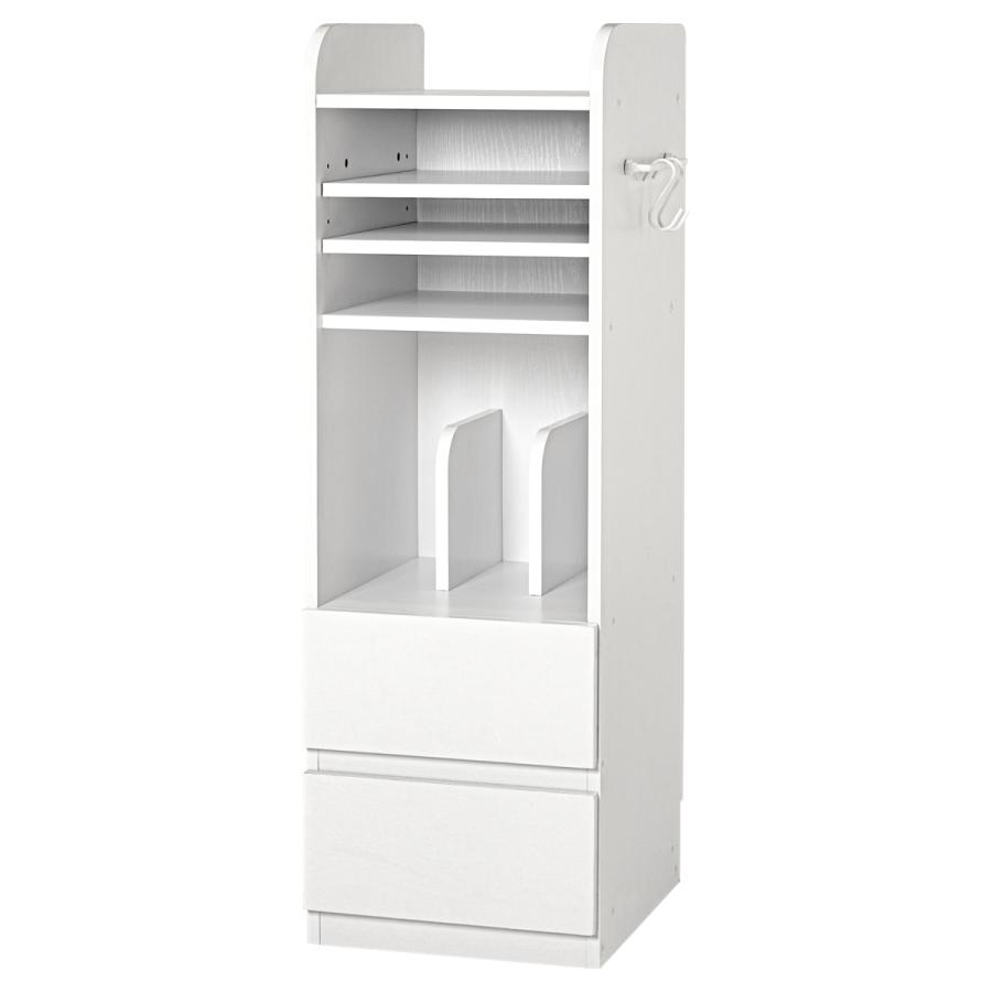 ランドセルラック 収納棚 幅35cm スリム ホワイト 木製 引き出し収納付き ランドセルラック ランドセル収納 スリム 幅35 引き出し ランドセル