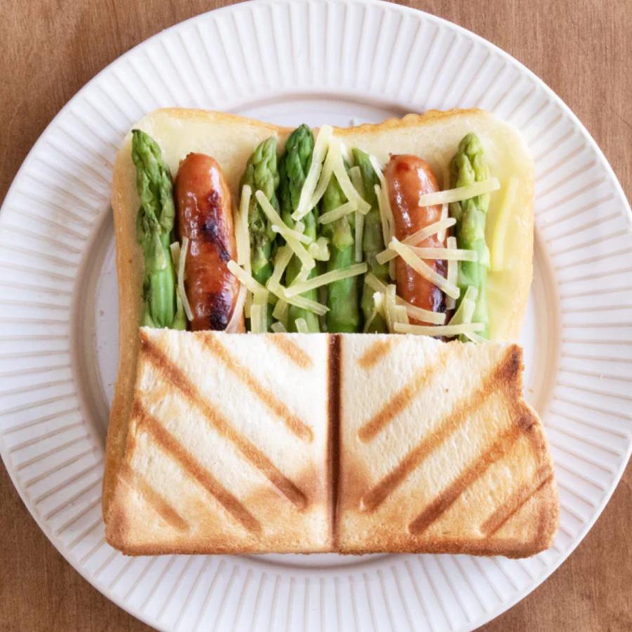 ホットサンド、パニーニグリラー 両面焼き