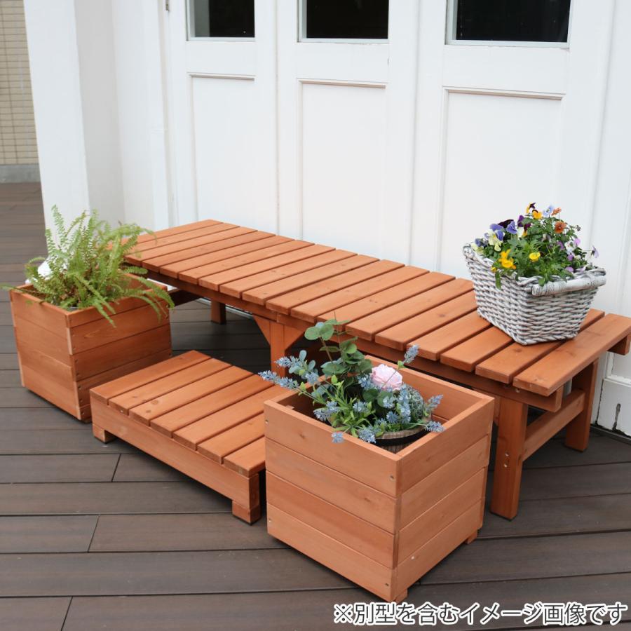 ユニット縁台 ベンチ hiyori 155×55cm 庭 ウッドデッキ ガーデン 楽天市場】ユニット縁台ベンチ hiyori 155×55 花 ガーデン