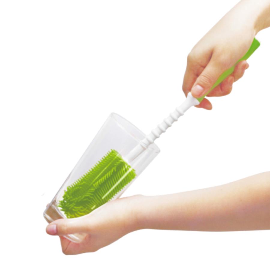 EDISONmama（エジソンママ） 哺乳瓶ブラシ シリコーン ブラシ 長さ32.5