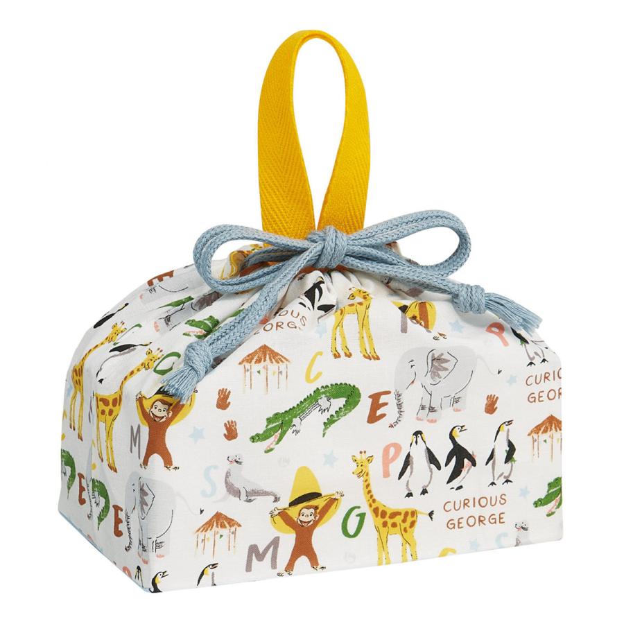 専用☆スモックと弁当袋 スケーター 弁当袋 ランチ巾着 おさるのジョージZOO （ ジョージ