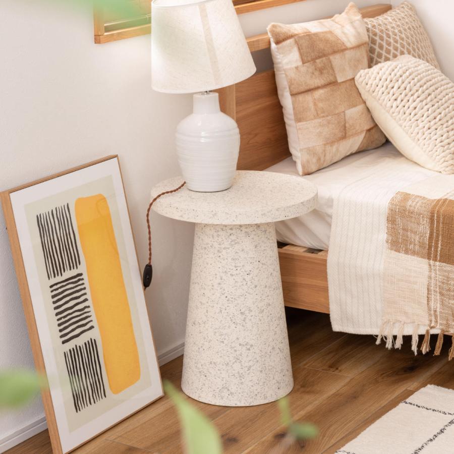 【新品未使用】サイドテーブル コーヒーテーブル　テラゾー柄　大理石風 テラゾー柄 円形サイドテーブル｜韓国インテリア 通販【ニッセン】