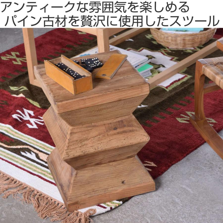古い木製の椅子　スツール　チェア　古道具　古家具 東谷 スツール 高さ42cm 天然木 古材 （ 木製 椅子 イス チェア
