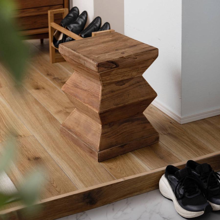 東谷 スツール 高さ42cm 天然木 古材 （ 木製 椅子 イス チェア