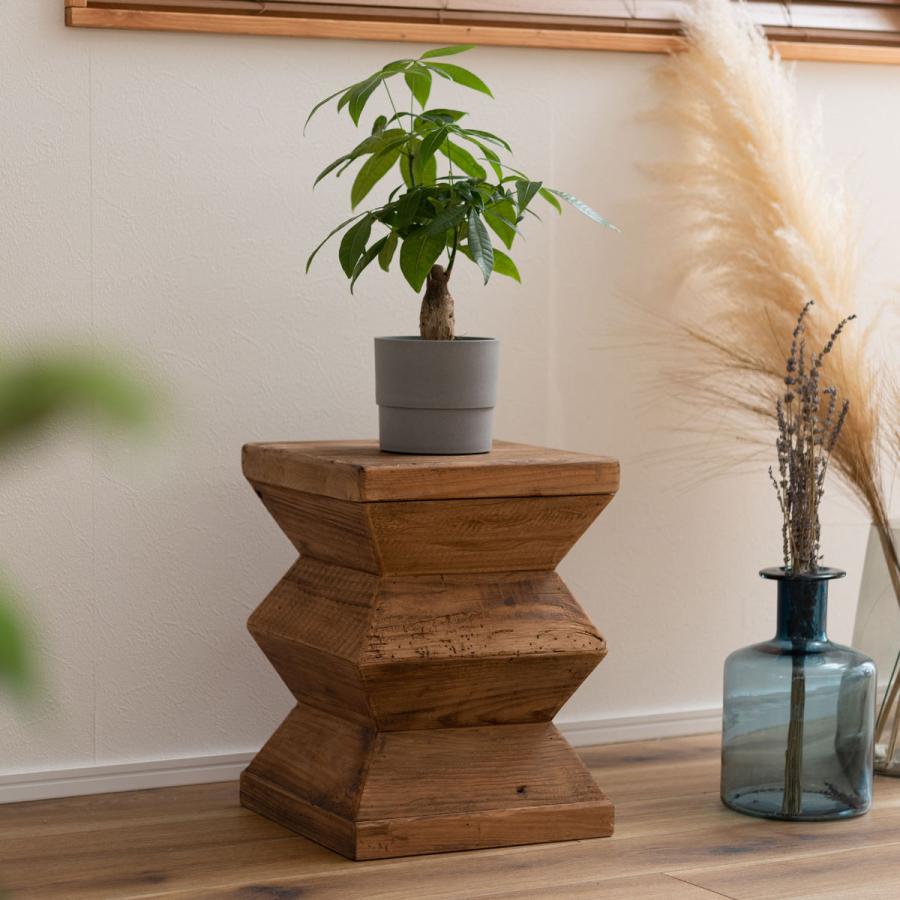 東谷 スツール 高さ42cm 天然木 古材 （ 木製 椅子 イス チェア