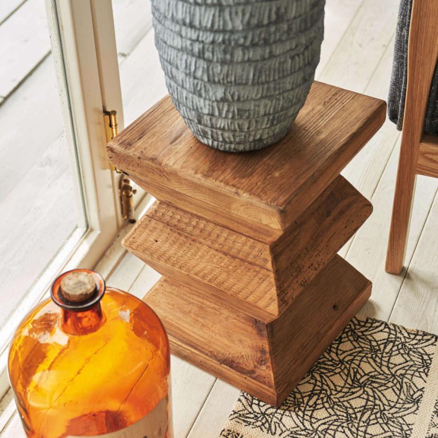 東谷 スツール 高さ42cm 天然木 古材 （ 木製 椅子 イス チェア