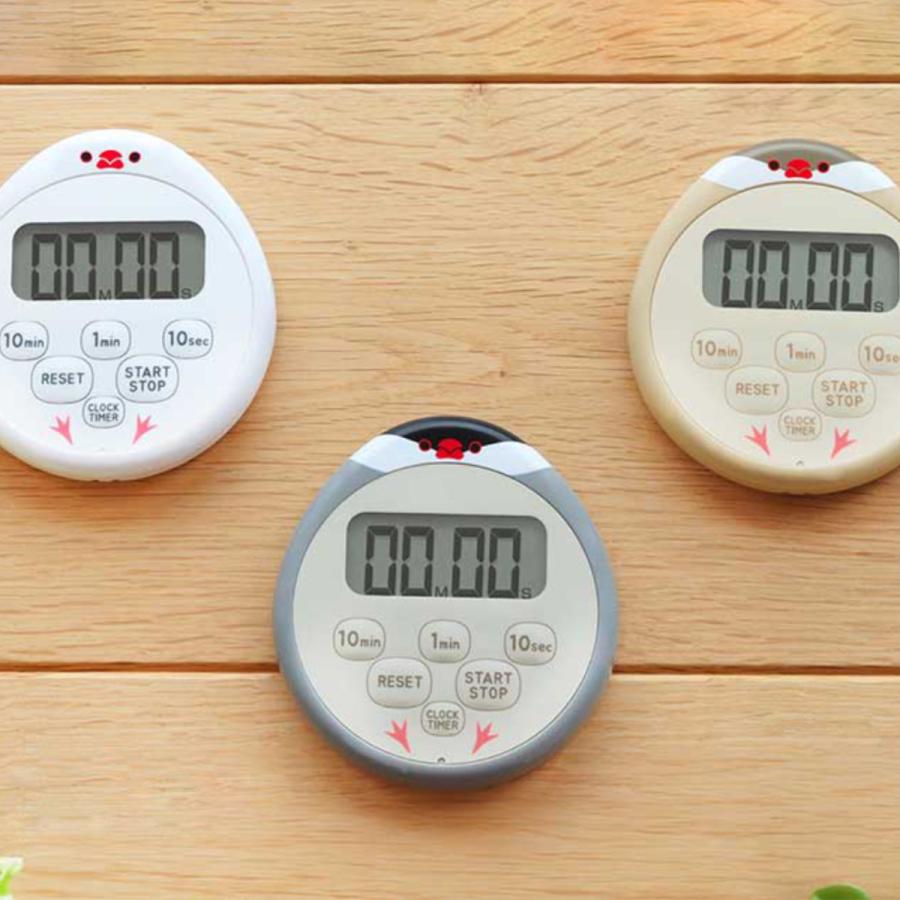 ドリテック キッチンタイマー 文鳥 防水 マグネット付き （ dretec