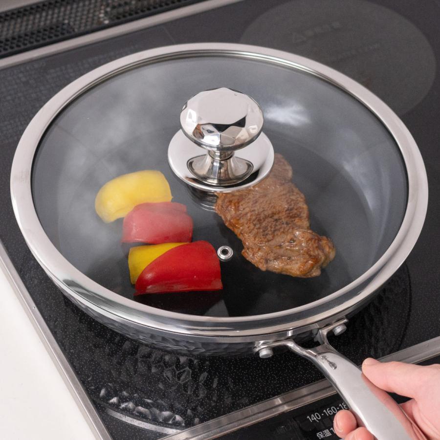 谷口金属工業 フライパン 26cm IH対応 槌目鍛造 セラミックコート