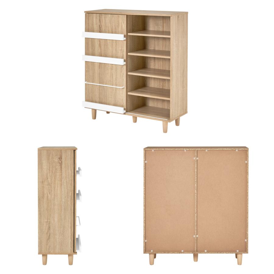 HAGiHARA（萩原） 本棚 幅90.5cm コミック約400冊収納 スライドラック