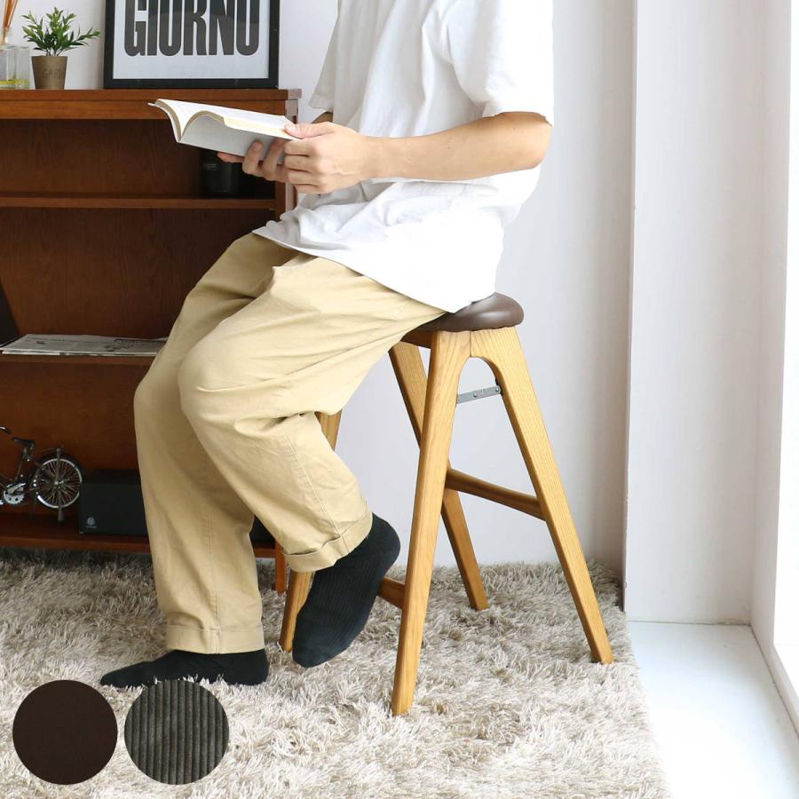 ICHIBA スツール 折りたたみ 高さ60.5cm 天然木 ( スリム 座面 ICHIBA スツール 折りたたみ 高さ60.5cm 天然木 ( スリム 座面