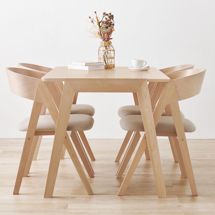 HAGiHARA（萩原） ダイニングテーブルセット 4人掛け 5点セット