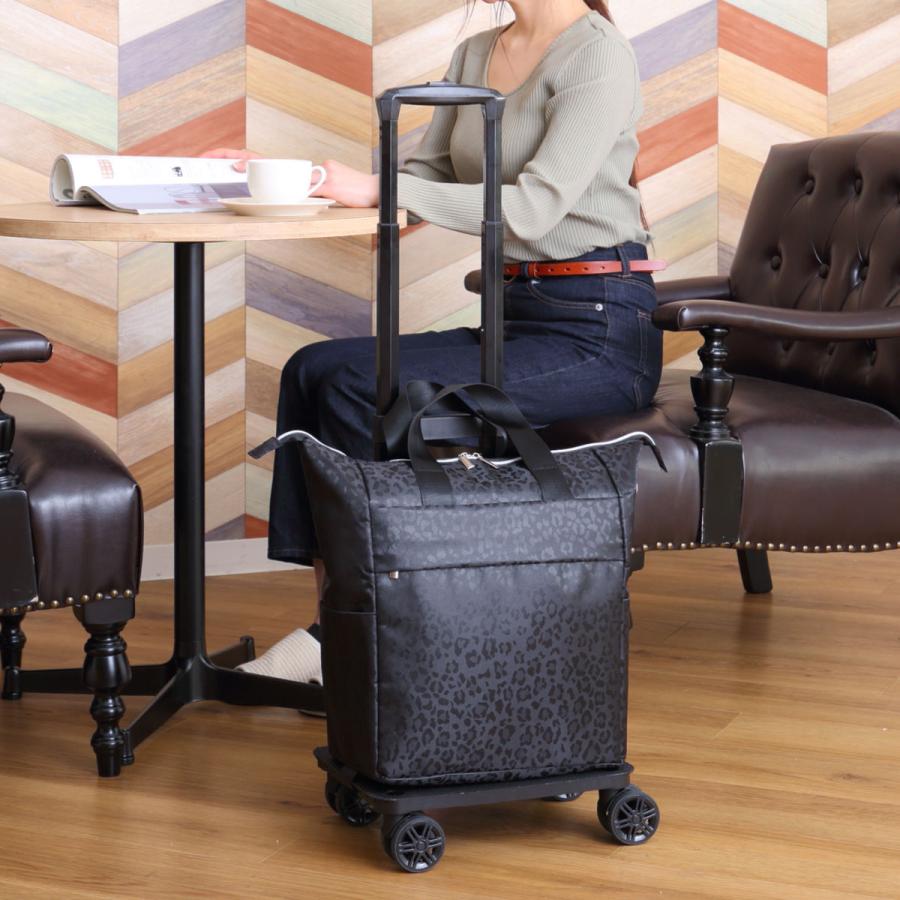 横押しカート cocoro レオパード 4輪カート （ キャリーカート