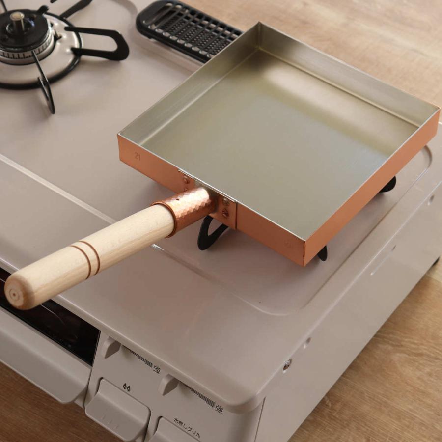 工房アイザワ 純銅 玉子焼き 関東型 21cm （ aizawa 日本製 ガス火専用