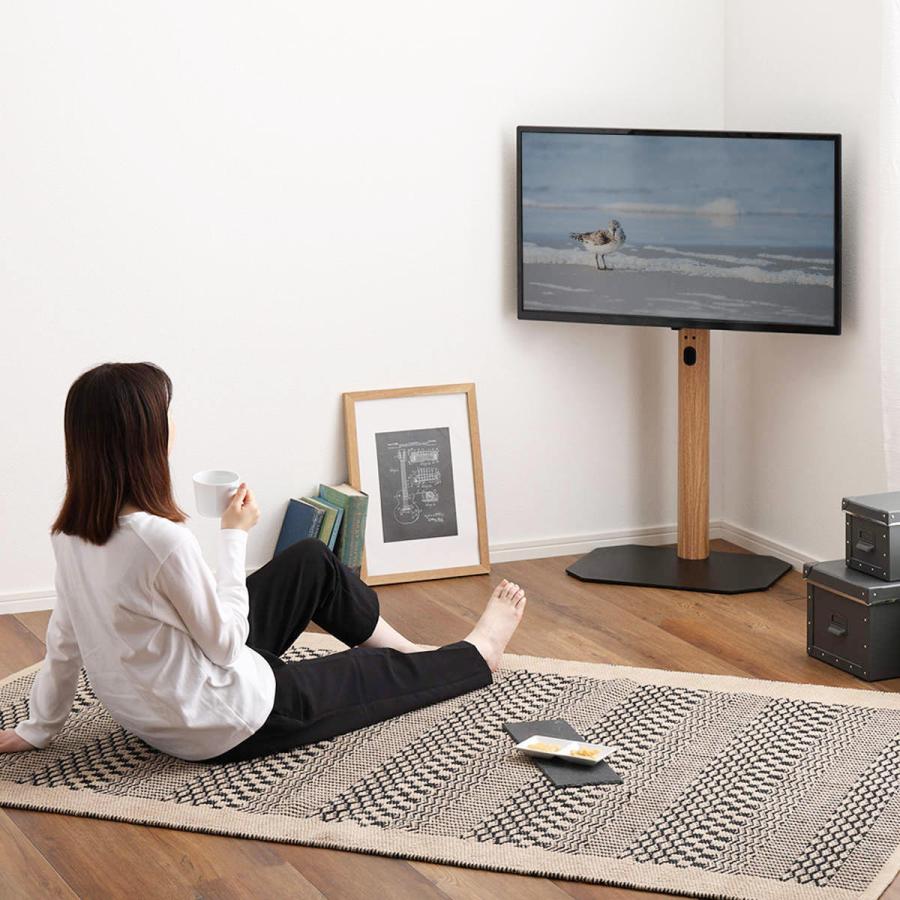 ホームテイスト TVスタンド ロータイプ 八角支柱 32-65型対応 ホームテイスト TVスタンド ロータイプ 八角支柱 32-65型対応