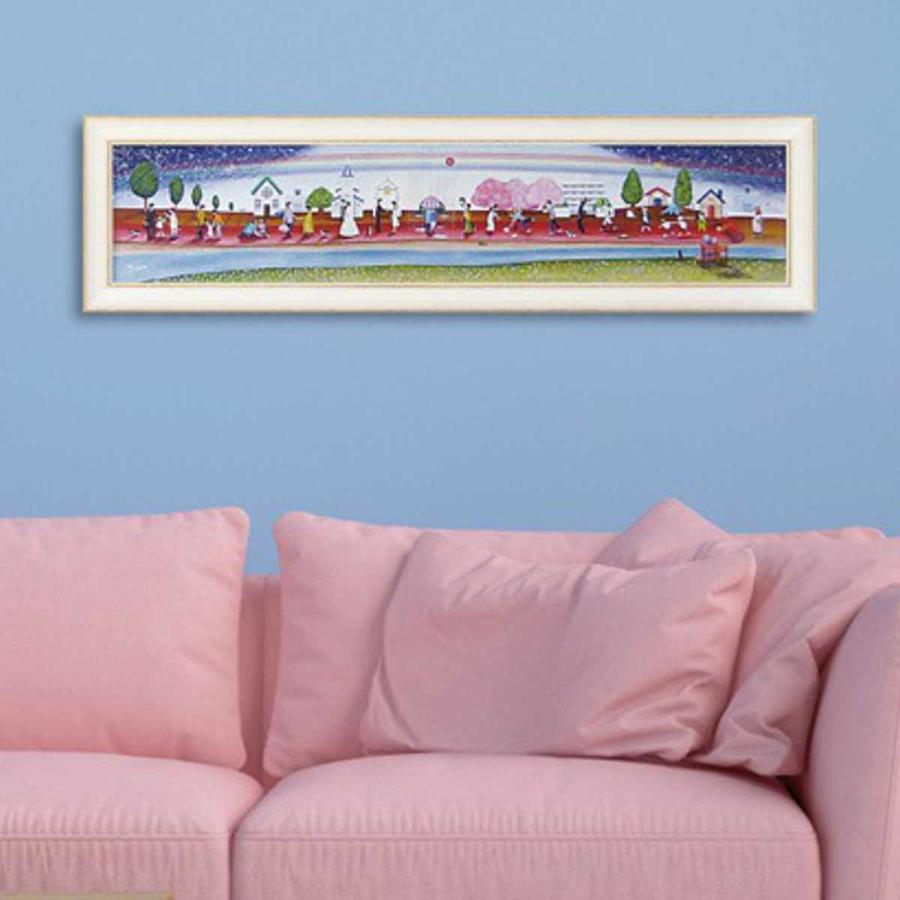 アートパネル なかの まりの 123×33cm （ 絵画 絵 アート インテリア