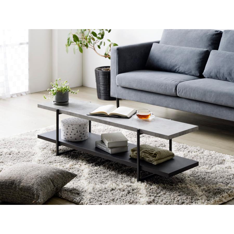 岩附 テレビ台 幅120cm 42型対応 ストーン調 上下組替可能 （ TV台