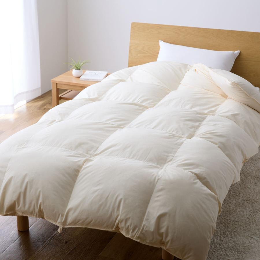 羽毛掛けふとん ダウン90％ シングル （ 羽毛布団 ふとん 寝具